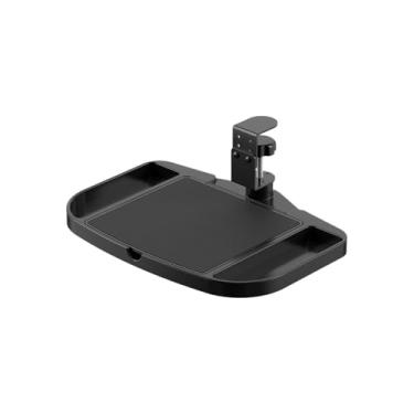 Imagem de Organizador de mesa com grampo | Suporte sem brocas | Suporte ajustável para economia de espaço para local de trabalho, dormitório, caneta apagadora, estudante, mesa de estudo, casa