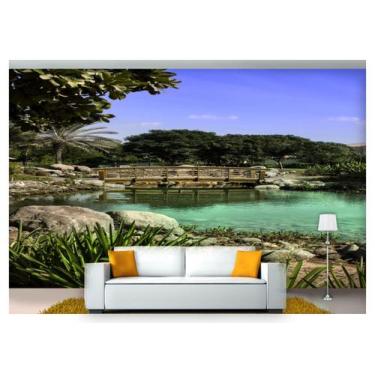 Imagem de Papel De Parede Jardim Japonês Árvore 3D Jjp05 - Você Decora