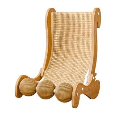 Imagem de Dualoai Cadeira de Sisal para Gatos, Espreguiçadeira para Animais de Estimação, Proteção para Móveis, Sofá, Arranhador para Gatos, Bola para Coelhos, Gatos de