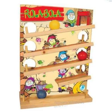 Imagem de Rola Bola De Madeira Brinquedo Educativo - Simque