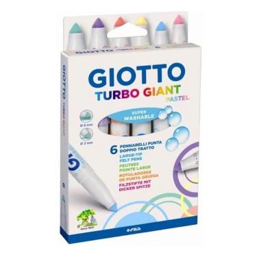 Imagem de Caneta Hidrográfica Turbo Giant Giotto 6 Cores