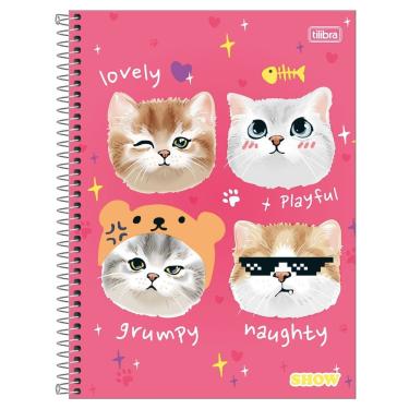 Imagem de Caderno Espiral Capa Dura Universitário A4 1 Matéria 80 Folhas Feminino Show Tilibra Estampa 2