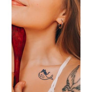 Imagem de Suco de ervas, semipermanente, girafa sorridente com duração de 14 dias, à prova d'água, tatuagem temporária, braço, perna, pescoço, corpo, tatuagem, adesivo