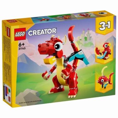 Imagem de Lego Creator Dragão Vermelho 3 Em 1- 149 Peças 31145
