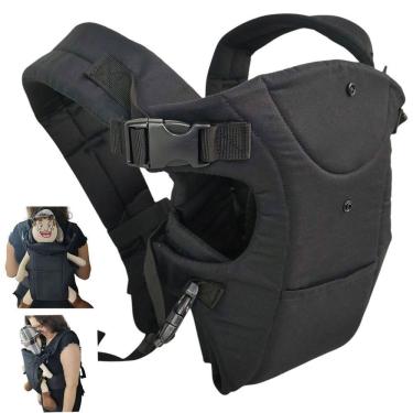 Imagem de Canguru Carregador Bebe Criança Viagem Passeio Sentado Bolso Alça Ajustavel Pratico Seguro Confortavel Resistente