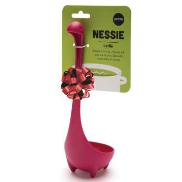 Imagem de OTOTO Colher de concha Nessie – Concha de cozinha roxa para servir sopa, ensopado, molho e pimenta – Concha de sopa resistente ao calor