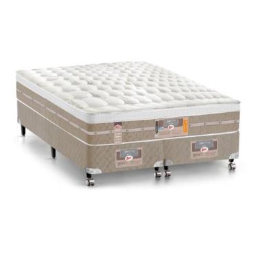 Imagem de Cama Box + Colchão Queen Size Castor Mola Pocket Silver Star AIR com B
