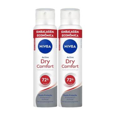 Imagem de Kit Desodorante Aerosol Nivea Dry Comfort 200ml - 2 unidades