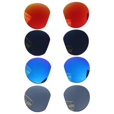 Imagem de Acefrog 4 pares de lentes polarizadas de substituição para óculos de sol Oakley Meta HSTN (OW8002) 51 mm AI, à prova de estilhaçamento, antiarranhões, ajuste perfeito, pacote econômico