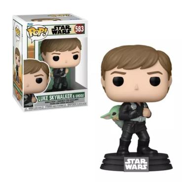 Imagem de Funko Pop Star Wars 583 Luke Skywalker e Grogu Baby Yoda