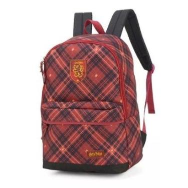 Imagem de Mochila Mala Escolar Grifinoria Harry Potter Hogwarts Xadrez-Masculino