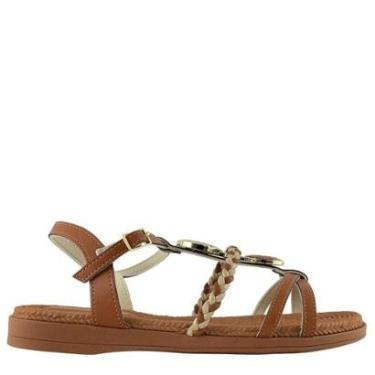 Imagem de Sandália Piccadilly Feminina Rasteira Ajustável por Fivela 513040-Feminino