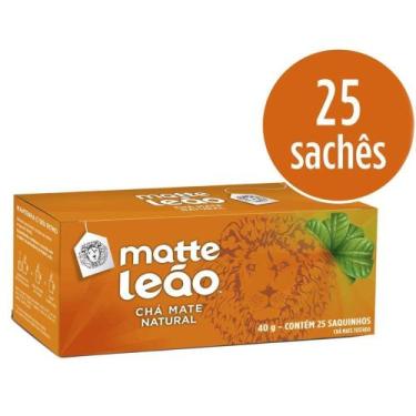 Imagem de Chá Matte Natural 25 sashê 40g - Leão