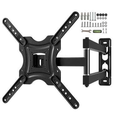 Imagem de Suporte de parede de TV de movimento completo, extensão de inclinação giratória com braços articulados, suportes de TV para suporte de parede com VESA 400 x 400 mm até 29,9 kg máximo, suporte