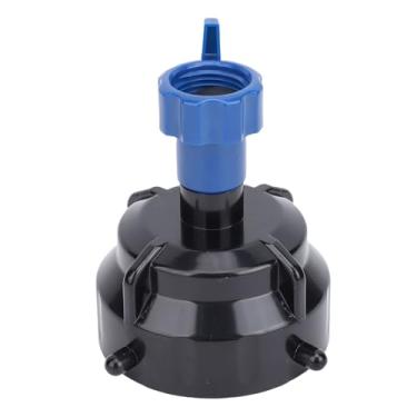Imagem de Tbest Tampa de Enxágue de Mangueira de Esgoto Rv Com Válvula de Corte, Rosca de Diâmetro Interno de 3/4 Tamanhos para Mangueiras de Jardim Padrão, Material Abs, Cor Azul