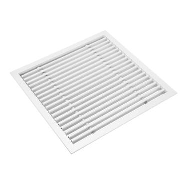 Imagem de PATIKIL Grade de ventilação de ar de barra linear de 35,5 x 35,5 cm, 1 peça de alumínio removível para cobertura de ventilação, difusor de ar para teto, fornecimento e retorno de ar HVAC de parede