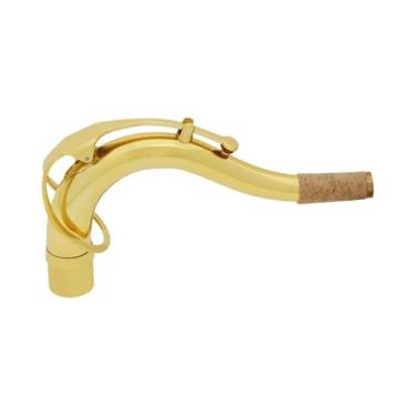 Imagem de Pescoço De Saxofone Curvado Em Prata Para Tenor, Alto E Soprano, Subst