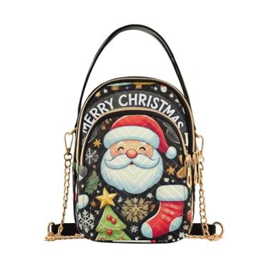 Imagem de TSENQUE Bolsas de ombro com estampa de leopardo, bolsas de ombro femininas e bolsas de mão, Christmas Joy, One Size