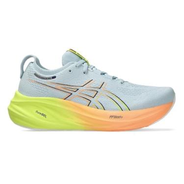 Imagem de Tênis Asics Gel-nimbus 26 Paris Feminino - 34 - Cinza/laranja