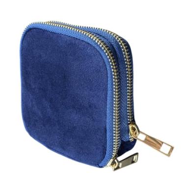 Imagem de Necessaire De Viagem Para Joias | de Veludo com Fecho de Correr e Dupla Camada para Pulseiras - Organizador De Joias De Viagem,Para Anéis Mulheres Armazenamento Doméstico Férias Necessaire Mochila Ao