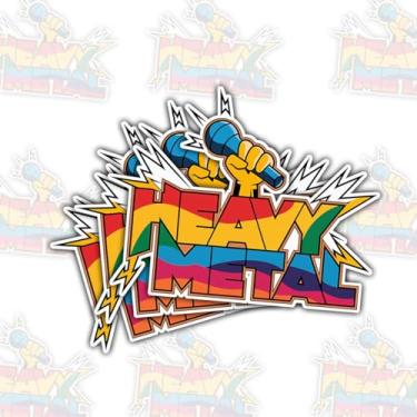 Imagem de (3 peças) Adesivo engraçado de arco-íris de paródia de heavy metal, adesivo de banda de rock, adesivos de música de metal para laptop, garrafa de água, copo, capa de telefone, capacete, presentes 7,6