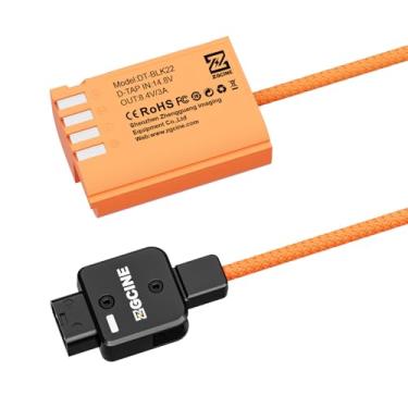 Imagem de Mingzhe Zgcine DMW-BLK22 Manequim Bateria D-tap Conector Cabo de Alimentação Longo para Câmeras Lumix S5 Gh5 Gh6