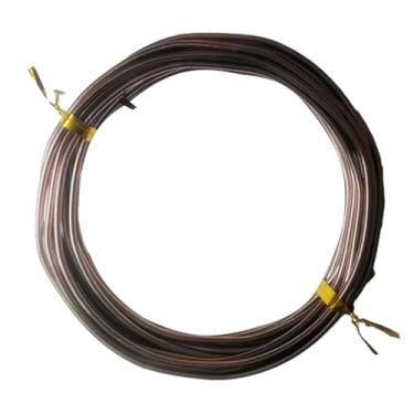 Imagem de 1 rolo 16,4 pés / 5 m fio colorido artesanato de alumínio, para fabricação floral de joias fio de contas de metal macio fio dobrável de alumínio colorido para artesanato DIY esculpir pedras jardim A