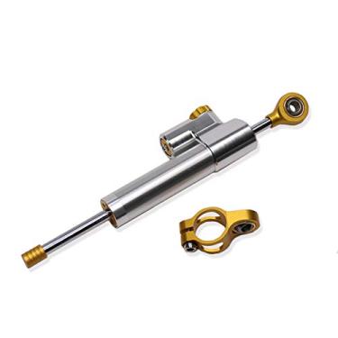 Imagem de SRDRK Estabilizador de amortecedor de direção ajustável de motocicleta para kit de montagem MT-10 MT10 MT07 MT-07 MT09 MT-03 (marfim)