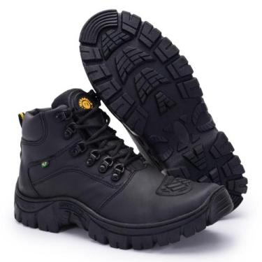Imagem de Bota Masculina, Cuturno Masculino, Coturno Couro Legitimo Motoqueiro, 