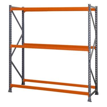 Imagem de Mini Porta Pallet Inicial 1,8x0,8x2m Estante De Armazenagem Com 3 Níveis 500kg