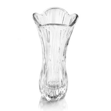 Imagem de Vaso Decorativo 19cm em Vidro Resistente Transparente Estilo Europeu para Sala e Arranjos de Flores