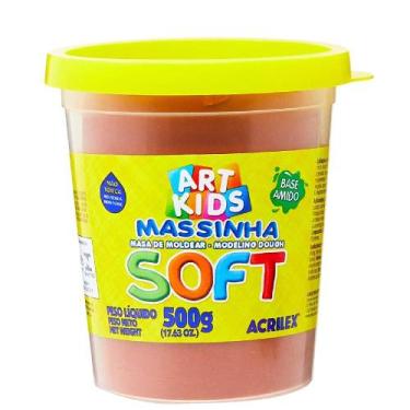 Imagem de Massa de Modelar Soft Acrilex 500g Chocolate 07350