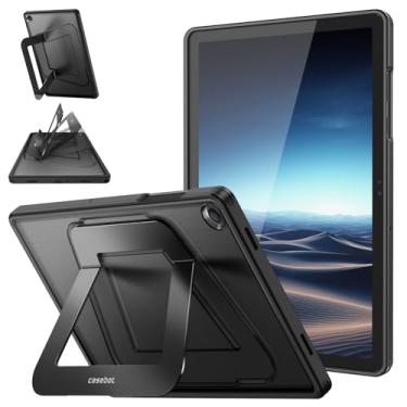 Imagem de Fintie Capa à prova de choque para Samsung Galaxy Tab A11+ Plus 2025/ A9+ Plus 28 cm 2023, capa rígida fosca fina com suporte multi-ângulo, preta