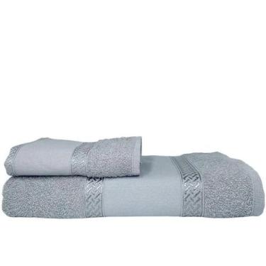 Imagem de Jogo de Toalhas Creative para Bordar Ponto Russo e Pintar - 2 Peças em