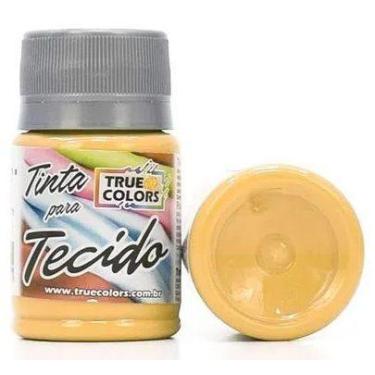 Imagem de Tinta para tecido cor 1027-ocre ouro 37 ml true colors - no-brand