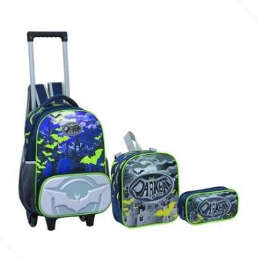 Imagem de Kit Mochila Menino Darkbat Estojo Lancheira Térmica Creche-Feminino