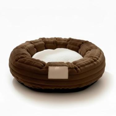 Imagem de Cama Para Cachorro e Gato Pequeno Ninho Nuvem Caminha Pet Luxo Confortável 50cm(Mocha)
