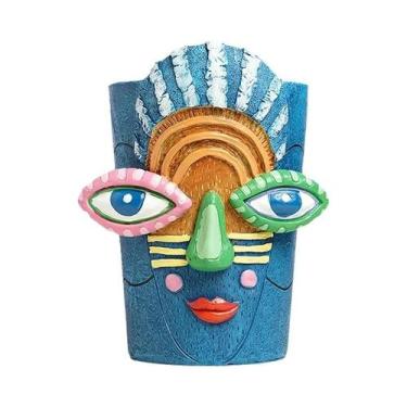 Imagem de Vaso De Planta Com Design Abstrato Para Plantas Internas E Externas, E