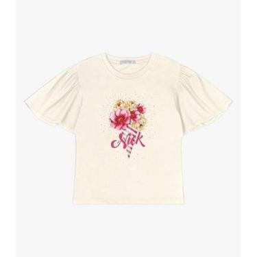 Imagem de Blusa Infantil Feminina Trick Nick Bege-Feminino