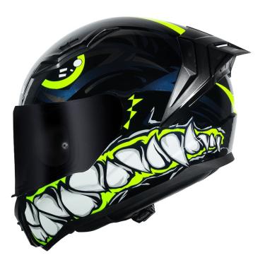 Imagem de Capacete LS2 FF810 Vigo Sarbul Preto Azul e Amarelo