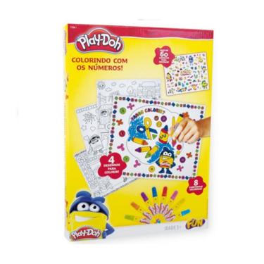 Imagem de Play-Doh Colorindo Com Números E Decore Com Adesivos - Fun