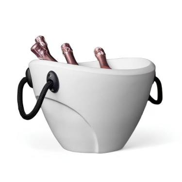 Imagem de Champanheira Balde de Gelo Para 4 Garrafas 13L Com Alça Parede Dupla -