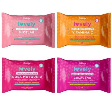 Imagem de Kit Lenços Demaquilante Lovely 4Un - Face Beautiful
