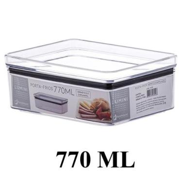Imagem de Pote Para Mantimentos Herméticos Retangular Empilhável 770ml Código 13