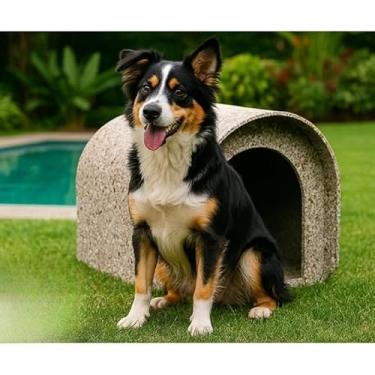 Imagem de Casinha Pet Iglu Ecológica Reciclada – Térmica, Impermeável e Lavável para Cachorros, Cães, Gatos e Animais de Grande Porte(Casinha nº. 04)