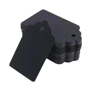 Imagem de Etiquetas De Papel Kraft Feitas À Mão 100pcs Com Cordas Para Roupas, D