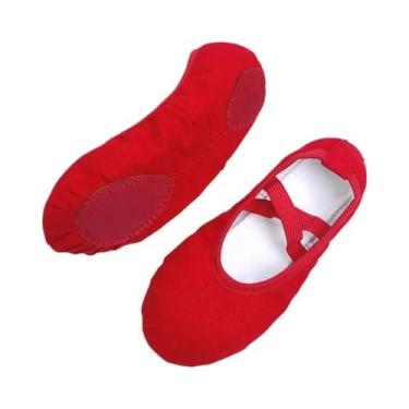 Imagem de Sapatos De Dança Em Lona Para Meninas E Mulheres, Sola Macia, Sapatos 