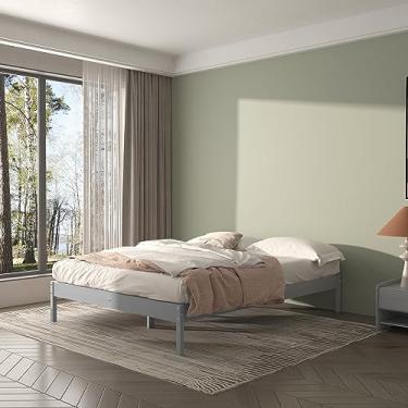Imagem de Cama plataforma básica Delta Chairs Pine Twin Grey (cinza Queen)