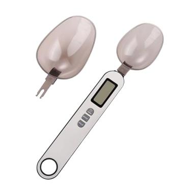 Imagem de ＫＬＫＣＭＳ Balança Digital de Colher com Precisão de 0,5g a 500g, Unidade de Suporte, Balança de Alimentos Destacável em G/oz, Colher Medidora para Chá, Chefs e