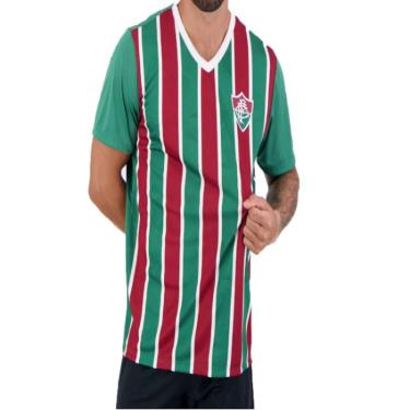 Imagem de Camiseta Braziline Flu Volcano Adulto - Vinhobrancoverde